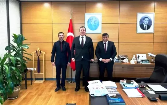 Emet Belediye Başkanı Koca ve MHP İlçe Başkanı Mecit, Eti Maden Genel Müdürü ile Görüştü