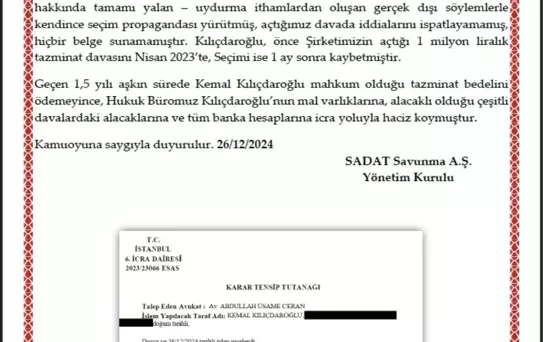 Kılıçdaroğlu'nun Mal Varlıklarına Haciz Konuldu