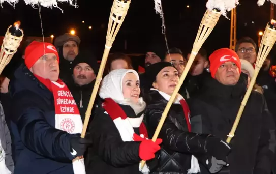 Sarıkamış Şehitleri anısına yapılan 'Kardan Heykeller Sergisi' izlenime açıldı (2)