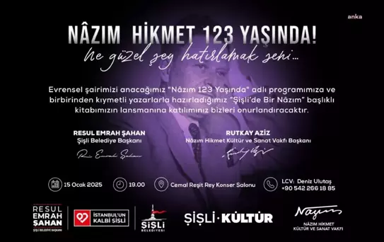 Nazım Hikmet Anma Etkinliği Harbiye'de Gerçekleşecek