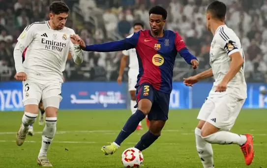 Real Madrid'e gol yağdırdılar! İspanya Süper Kupası Barcelona'nın