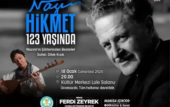 Nazım Hikmet, Doğumunun 123. Yılında Manisa'da Anılacak