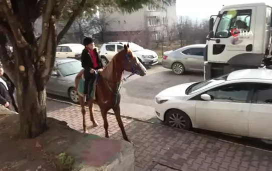 Kardeşler Karnelerini Atlardan Aldı