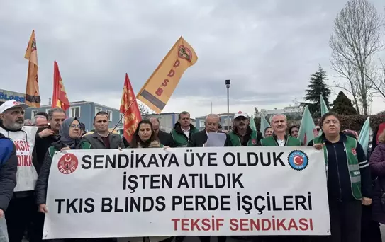 Tuzla'da Tekstil İşçileri Eylemde