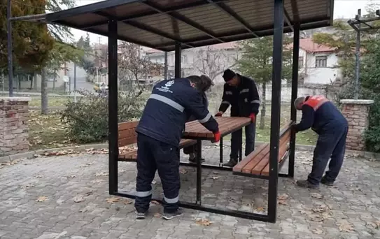 Beypazarı'nda şehitlerin isimlerini taşıyan parkların bakımı yapıldı