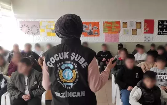 Erzincan emniyeti öğrencileri bilgilendiriyor