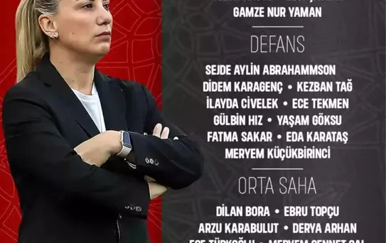 A Milli Kadın Takımı'nın Kadrosu Açıklandı