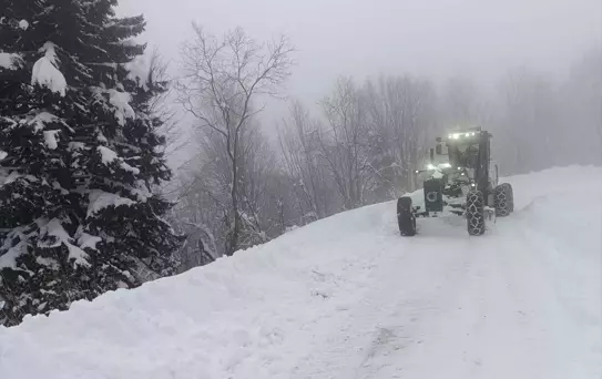 Ordu'da Karla Mücadele: 14 Bin 870 Km Yol Açıldı