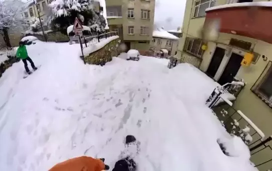 Ordu'da Karla Eğlence: Snowboard Keyfi