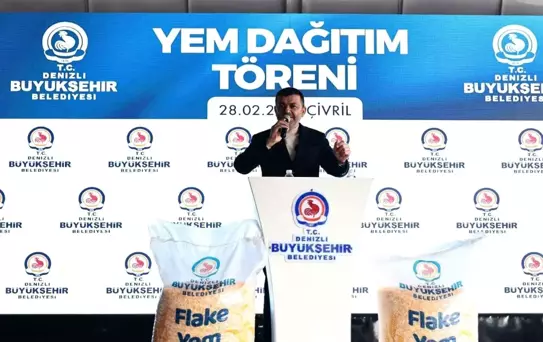 Denizli Büyükşehir Belediyesi'nden Üreticilere Yem Desteği
