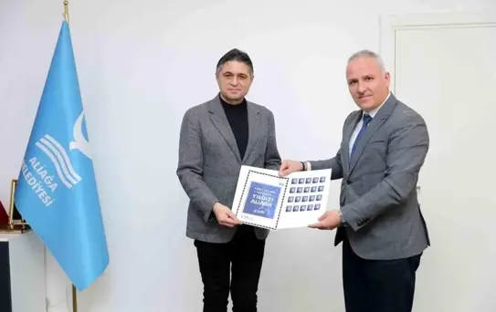 Aliağa'ya Özel Posta Pulu Tedavüle Sunuldu