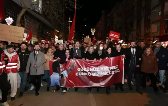 CHP Manisa İl Başkanlığı'ndan Ekrem İmamoğlu'na Destek Yürüyüşü
