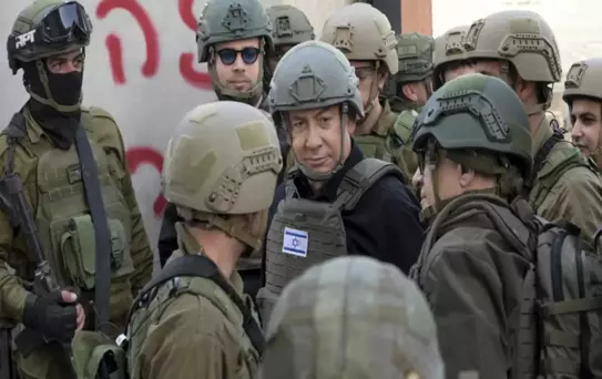 Netanyahu, işgal altındaki Gazze'ye gitti