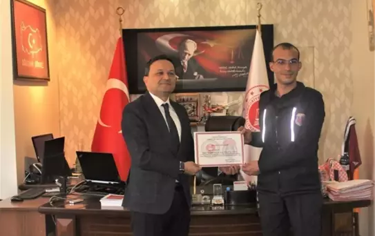 Muğla'da Memurlara Teşekkür Belgesi