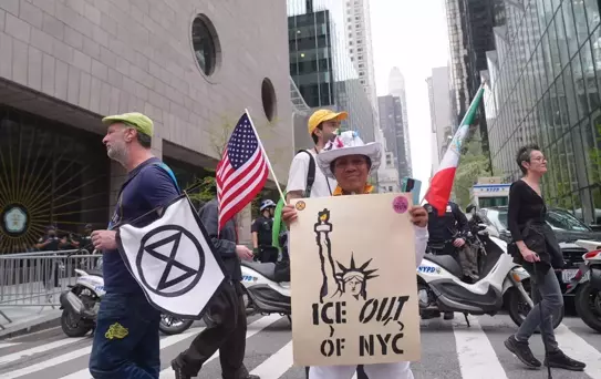 New York'ta Trump'a Protesto