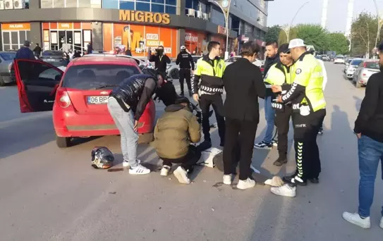 Körfez'de Kaza: Motosiklet Sürücüsü Yaralandı