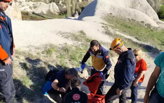 Kapadokya'da Yaralanan Turist Kurtarıldı
