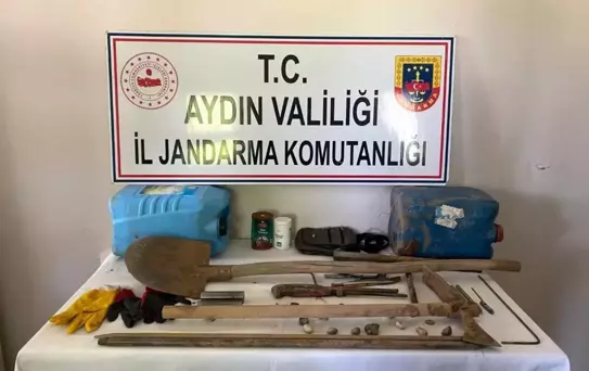 Aydın'da Kaçak Kazıya Suçüstü