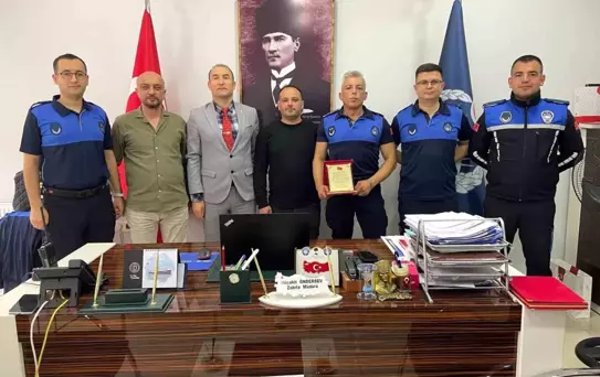 Bilecik'te Zabıtalara Teşekkür Plaketi