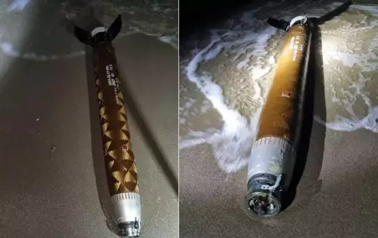 Sahilde yürüyen vatandaş roket motoru buldu, ekipler hemen harekete geçti