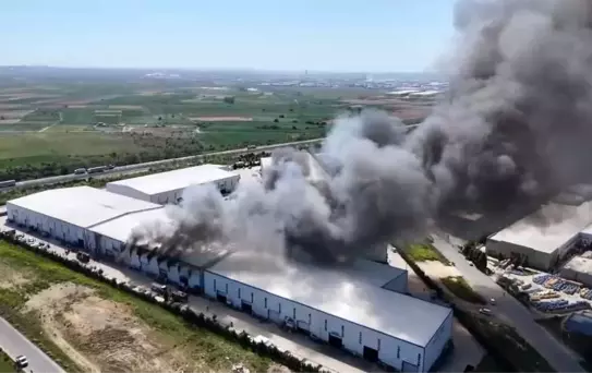Çerkezköy'de Fabrika Yangını