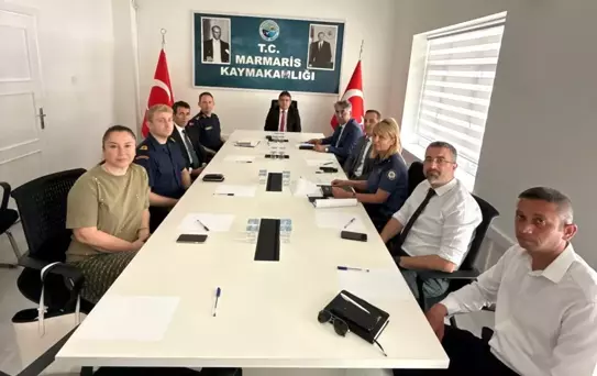 Marmaris'te Yaz Sezonu Güvenliği İçin Toplantı Yapıldı