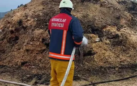 Elazığ'da Samanlık Yangını Kontrol Altına Alındı