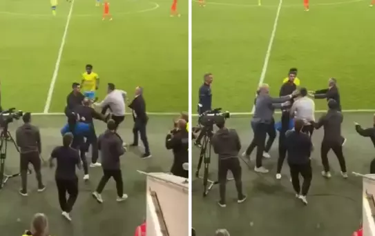 Eski Galatasaraylı kupa finalinde kavga etti