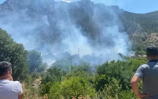 İnhisar'da Tarım Arazisinde Yangın Kontrol Altında