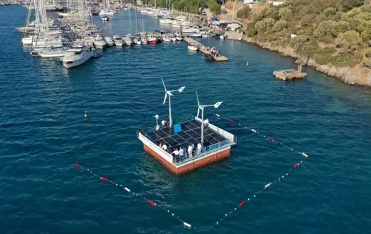 Bodrum'da Yüzer Su Arıtma Platformu Tanıtıldı
