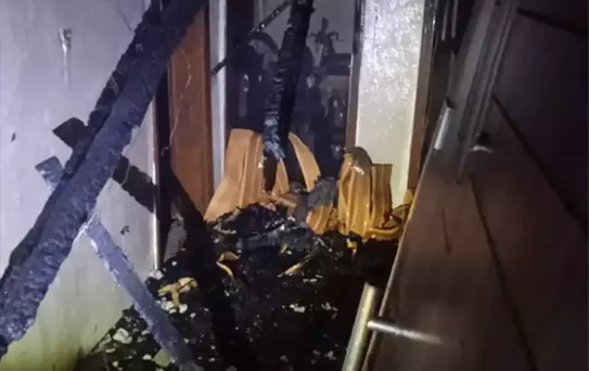 Mudurnu'da Cami Lojmanında Yangın