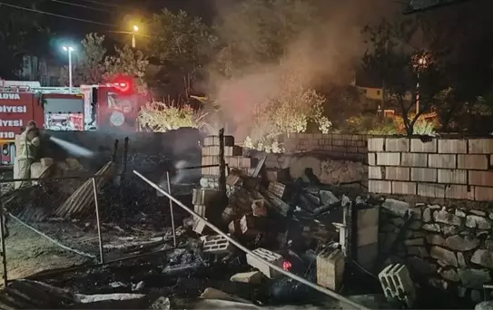 Yeşilova'da Ağılda Yangın: 10 Hayvan Telef Oldu