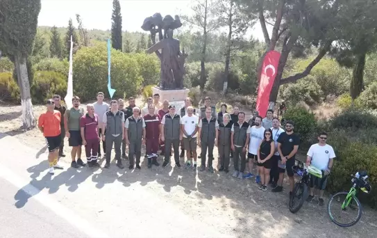Çanakkale'de orman yangını şehidi Orman Bölge Müdürü Talat Göktepe anıldı