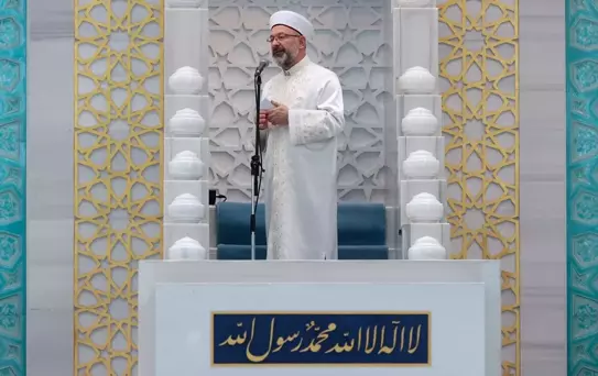 Diyanet İşleri Başkanı Erbaş, Ankara'daki Ahmet Hamdi Akseki Camisi'nde hutbe irat etti Açıklaması