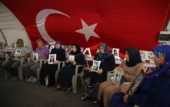 Diyarbakır anneleri, terör örgütü PKK'dan bir grubun silahlarını imha etmesinden memnun