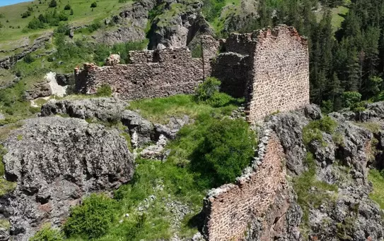 Hırçer Kalesi Dronla Görüntülendi