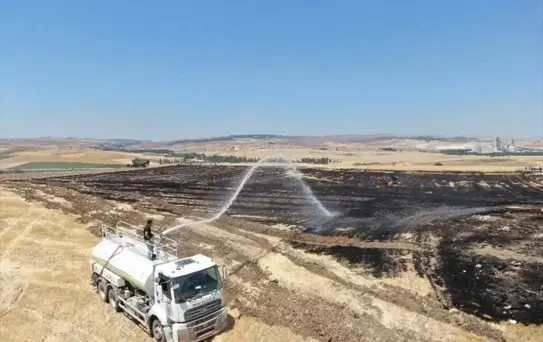 Eskişehir'de Tarım Arazisinde Yangın