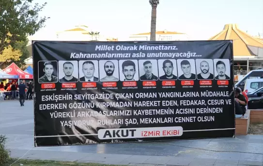 AKUT, Yangında Hayatını Kaybedenleri Andı
