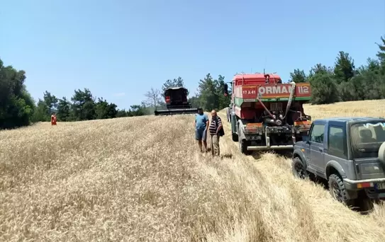 Gelibolu'da Hasat Sırasında Yangın Tedbiri