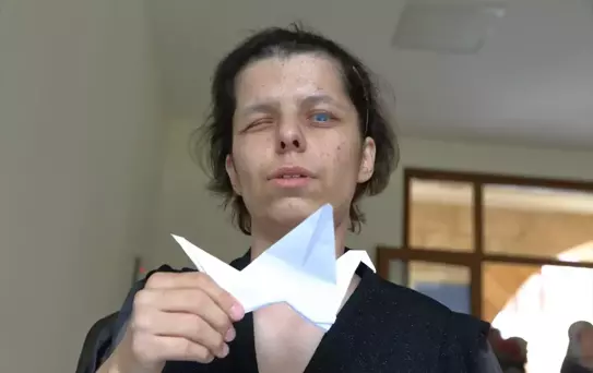 Görme Engelli Öğretmenden Origami Sergisi
