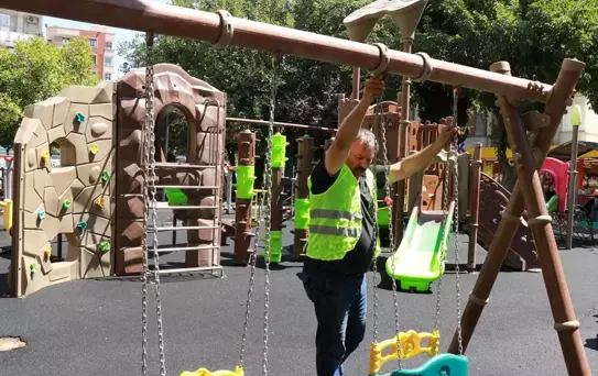 Haliliye Parklarında Yenileme Çalışmaları