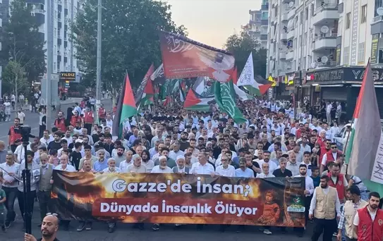 Diyarbakır ve Batman'da Gazze İçin Protesto