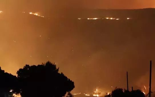 Sicilya'da yangın paniği! Turistler adayı terk etti