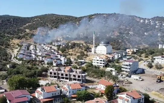 Dikili'de Makilik Yangınına Müdahale Devam Ediyor