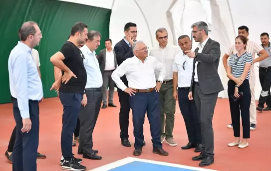 Kayseri'de Yeni Tenis Kortları İncelendi