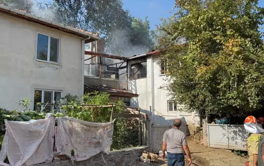 Hisarcık'ta Yangın Alev Alev