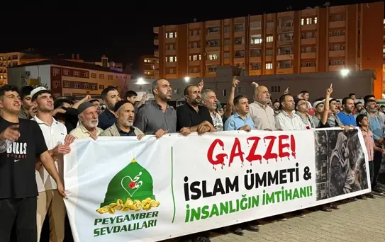 Mardin'de Gazze İçin Protesto Yürüyüşü
