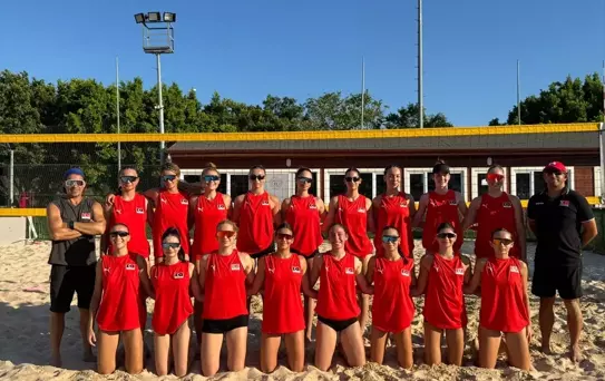 Antalya'da Plaj Voleybolu Seçme Kampı Başladı