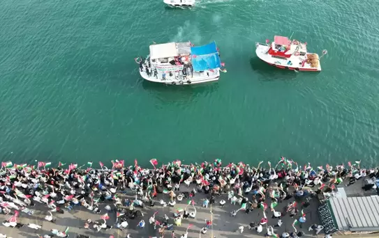 Tekirdağ'da Filistin Destek Gösterisi