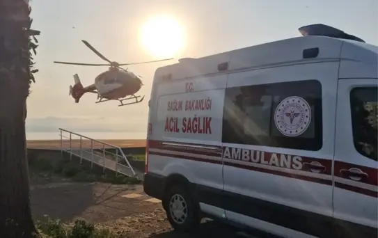 Yaylada Rahatsızlanan Kadın Helikopterle Hastaneye Ulaştırıldı